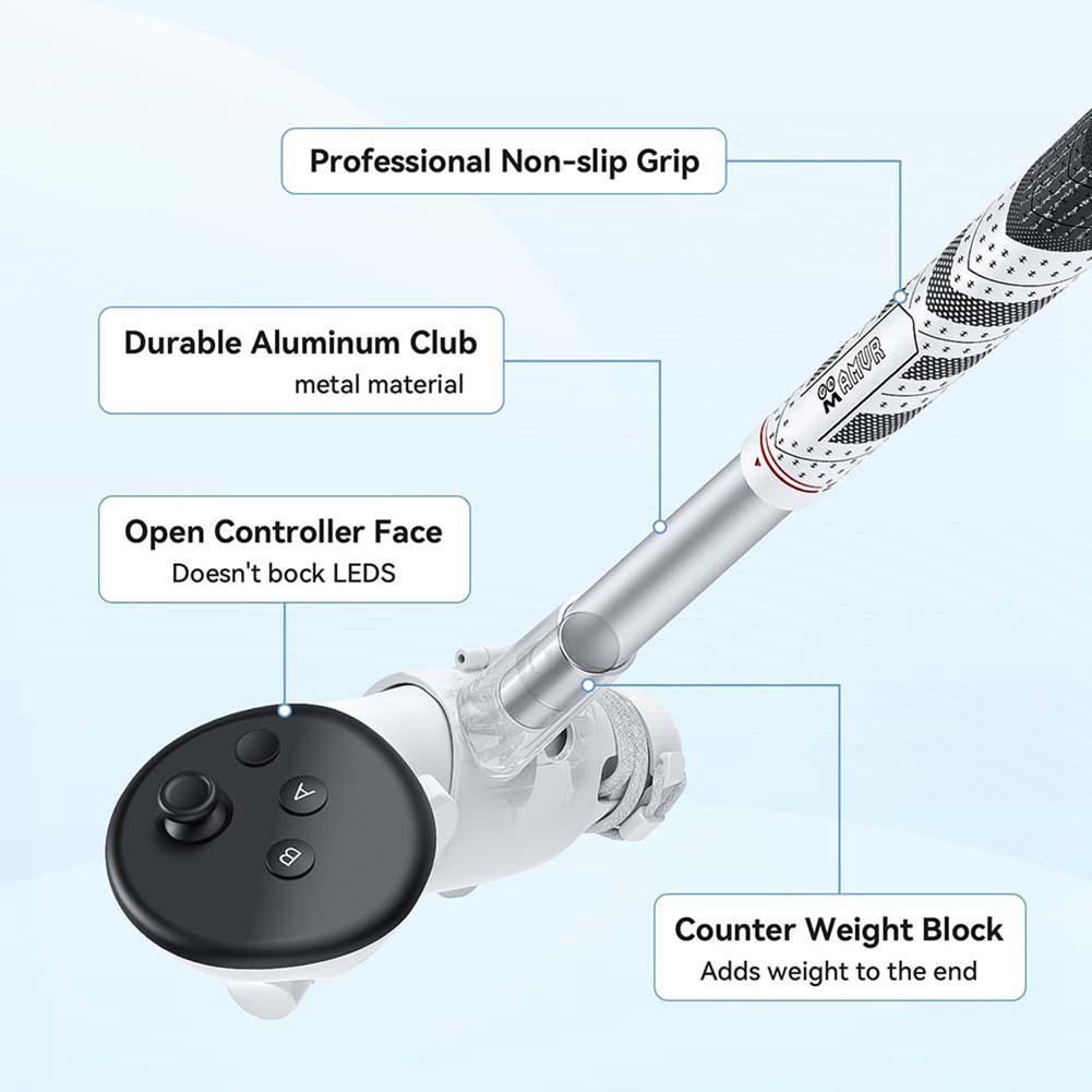 Vr Golf Club Handle Grip Accessory - T35C Retractable Golf Club Handle Grip