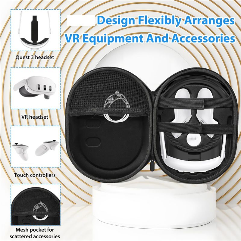 Vr Carrying Case Hard Travel Storage - ABGI Hard Carrying Case for Oculus