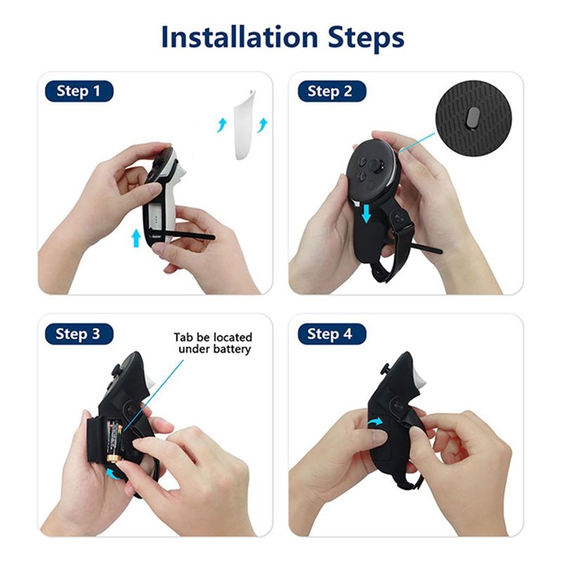 DT51 Protective Cover with Knu - Vr Controller Grips Silicone Knuckles Strap ulasan dan harga