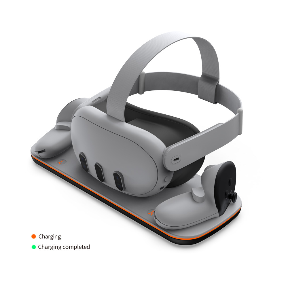 For Oculus Quest 3 VR Headset  - Vr Charging Dock Stand Dual Controller ulasan dan harga