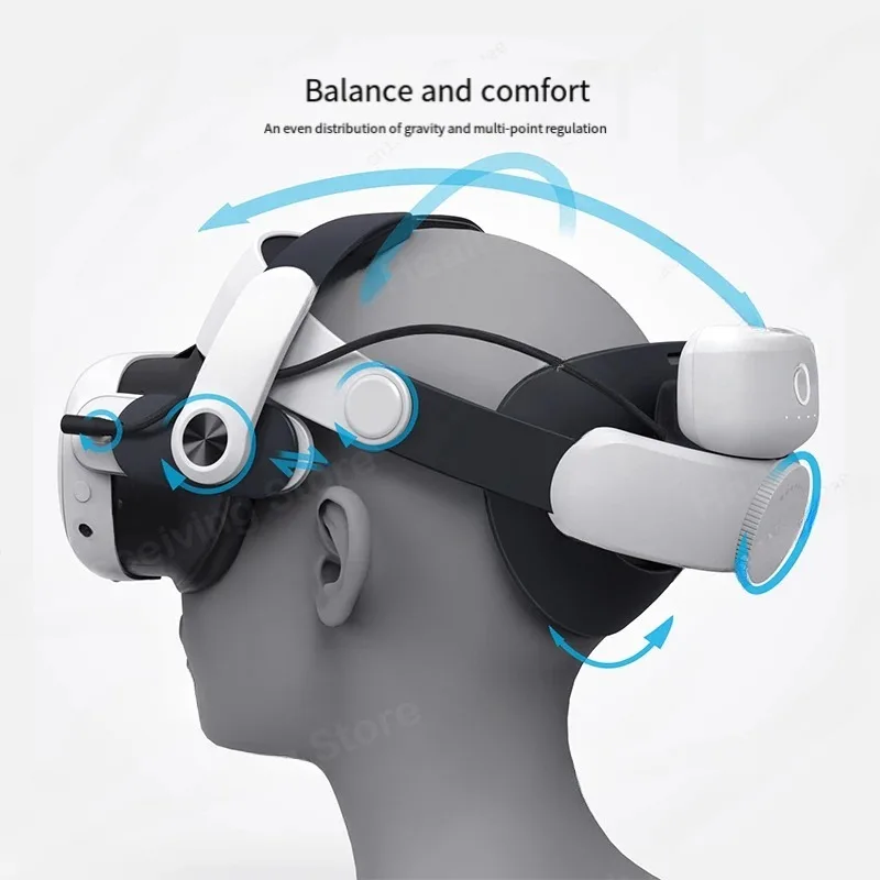BOBO M3 Pro Head Strap Compati - Head Strap With Battery Pack Vr Elite ulasan dan harga