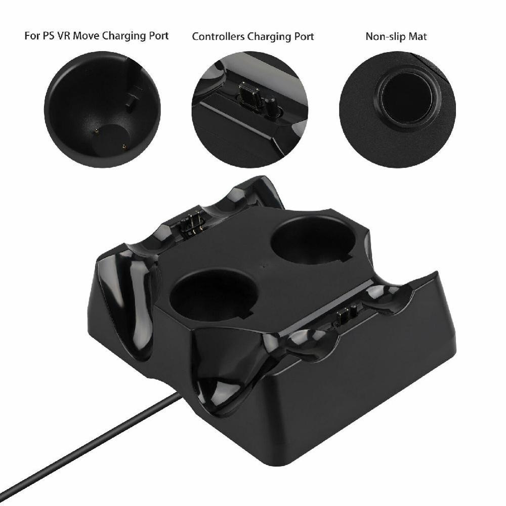 Dual Fast PS4 Controller Charg - Vr Charging Dock Stand Dual Controller ulasan dan harga