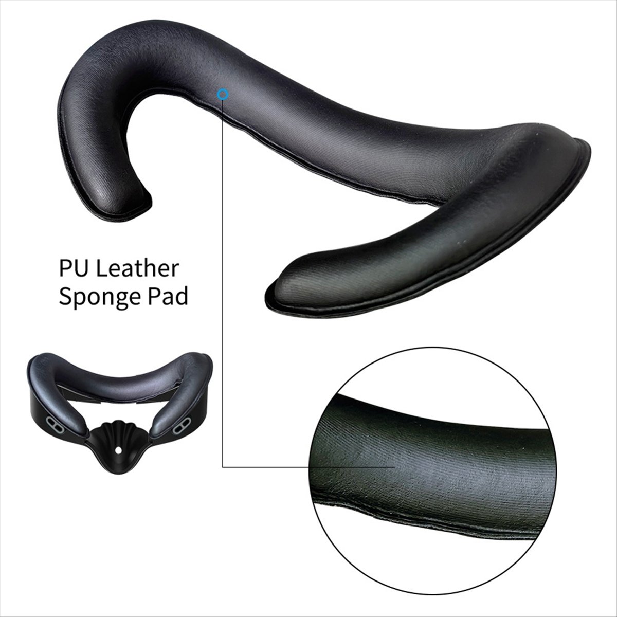 *A14E Comfortable Adjustable F - Vr Facial Interface Foam Pad Leather ulasan dan harga