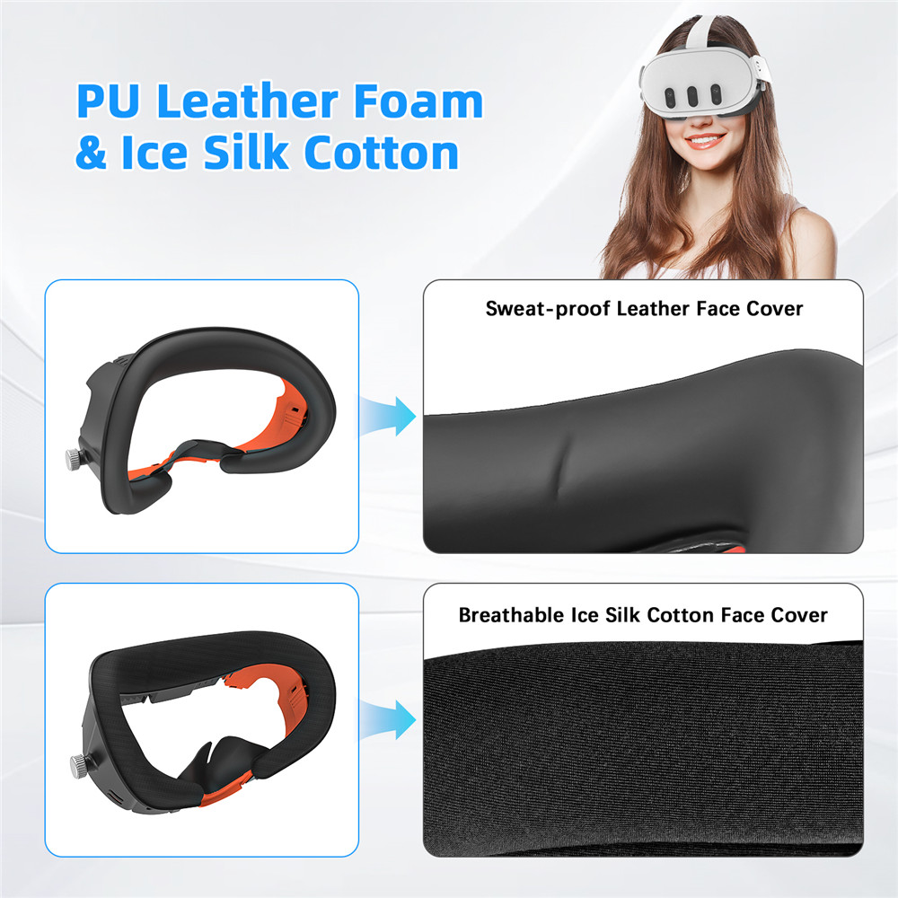 Adjustable Facial Replacement  - Vr Facial Interface Foam Pad Leather ulasan dan harga